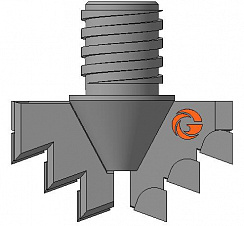 Долото шнековое лопастное Д2ЛК-76.36.Сп.28 фото