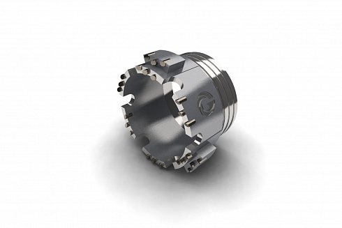 Ребристая твердосплавная коронка КБР 112/132 фото