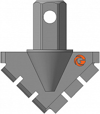 Долото шнековое лопастное ДП-112.42.Ш27 фото